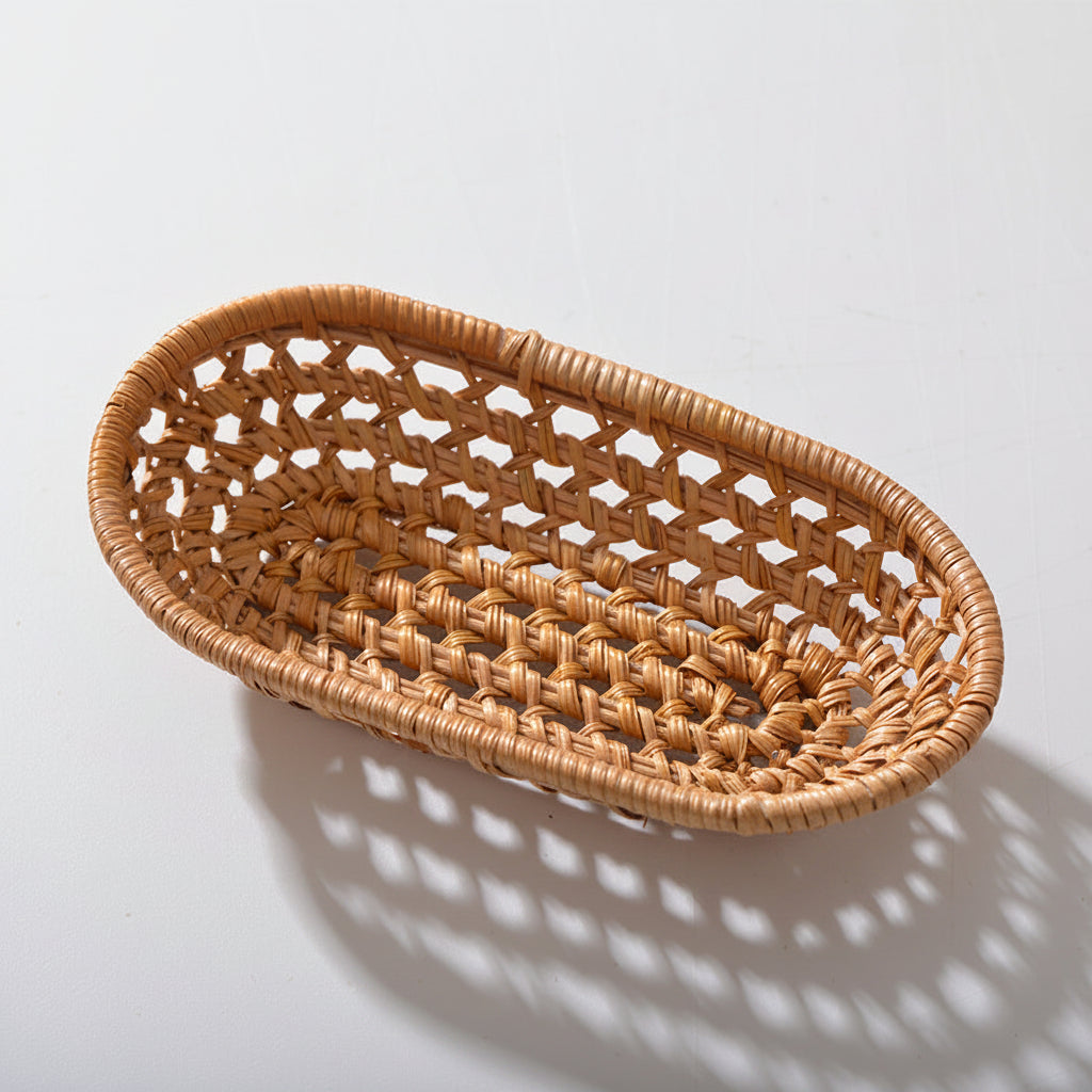 Kvinnors Handvävd Förvaringskorg Minimalistisk Design för Små Föremål 8
