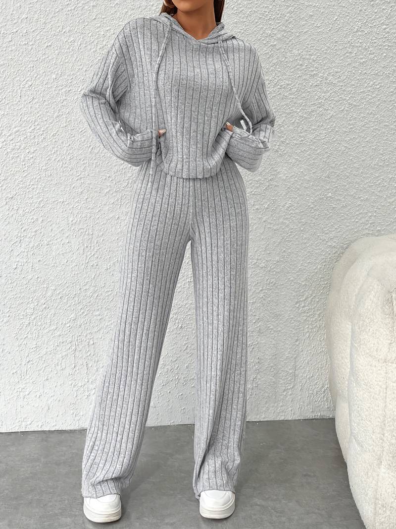 Kvinnors Hoodie Set Mysig Stil Modern Design 2