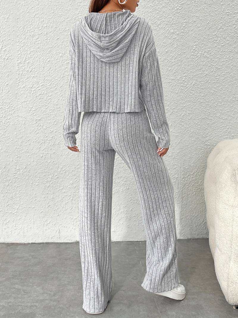 Kvinnors Hoodie Set Mysig Stil Modern Design 3
