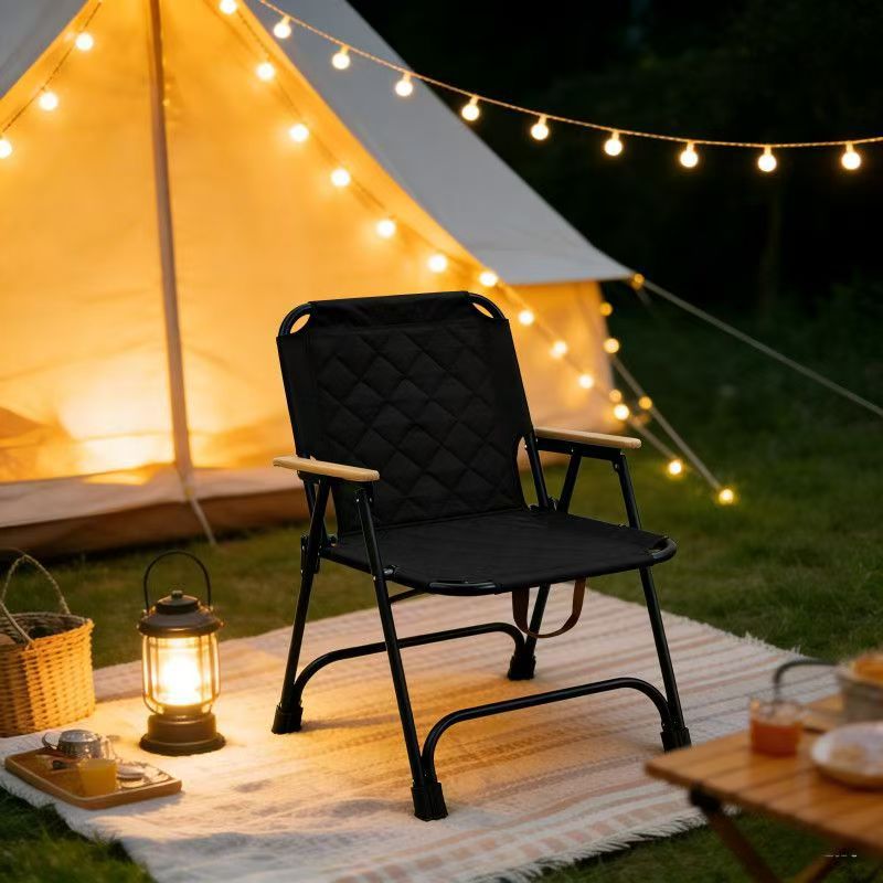 Kvinnors Hopfällbar Stol för Utomhusbruk - Campingstol Hopfällbar med Komfort och Funktion 1