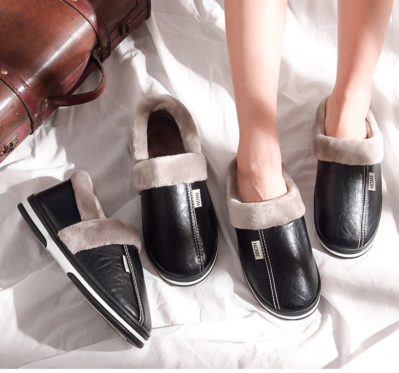 Kvinnors Inomhus Tofflor med Halkfri Sula och Plyschfoder 0