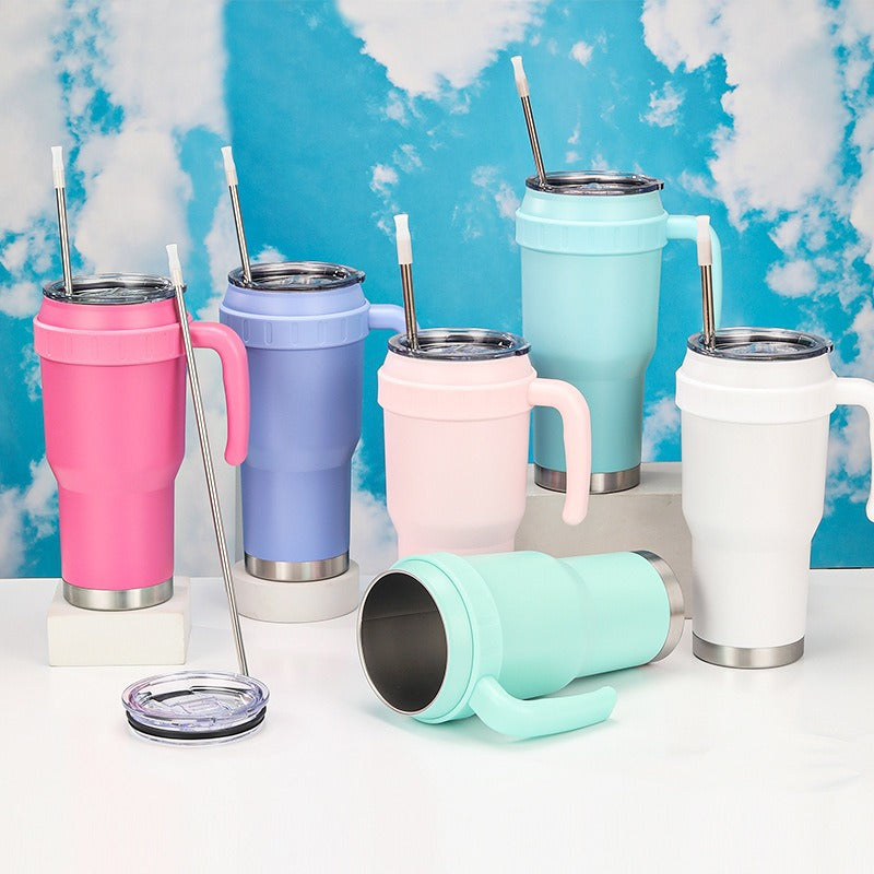 Kvinnors Isolerad Kaffemugg med Bekvämt Handtag 2
