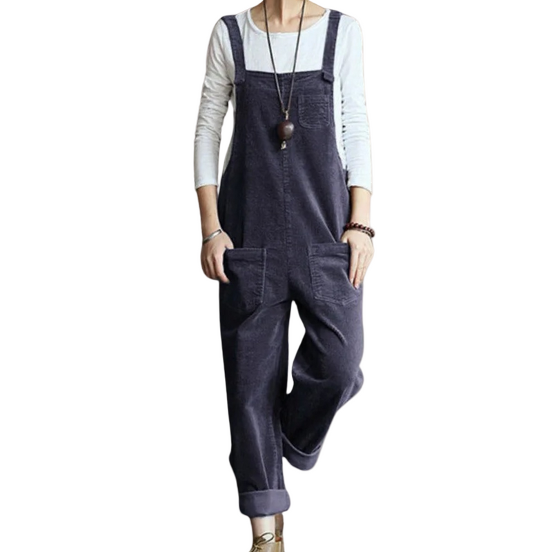 Kvinnors Jumpsuit i Flöjl med Lång Ärmar 0