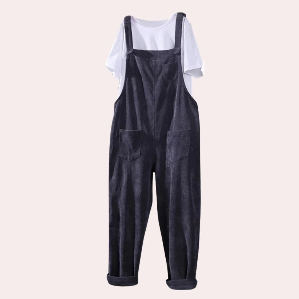 Kvinnors Jumpsuit i Flöjl med Lång Ärmar 1