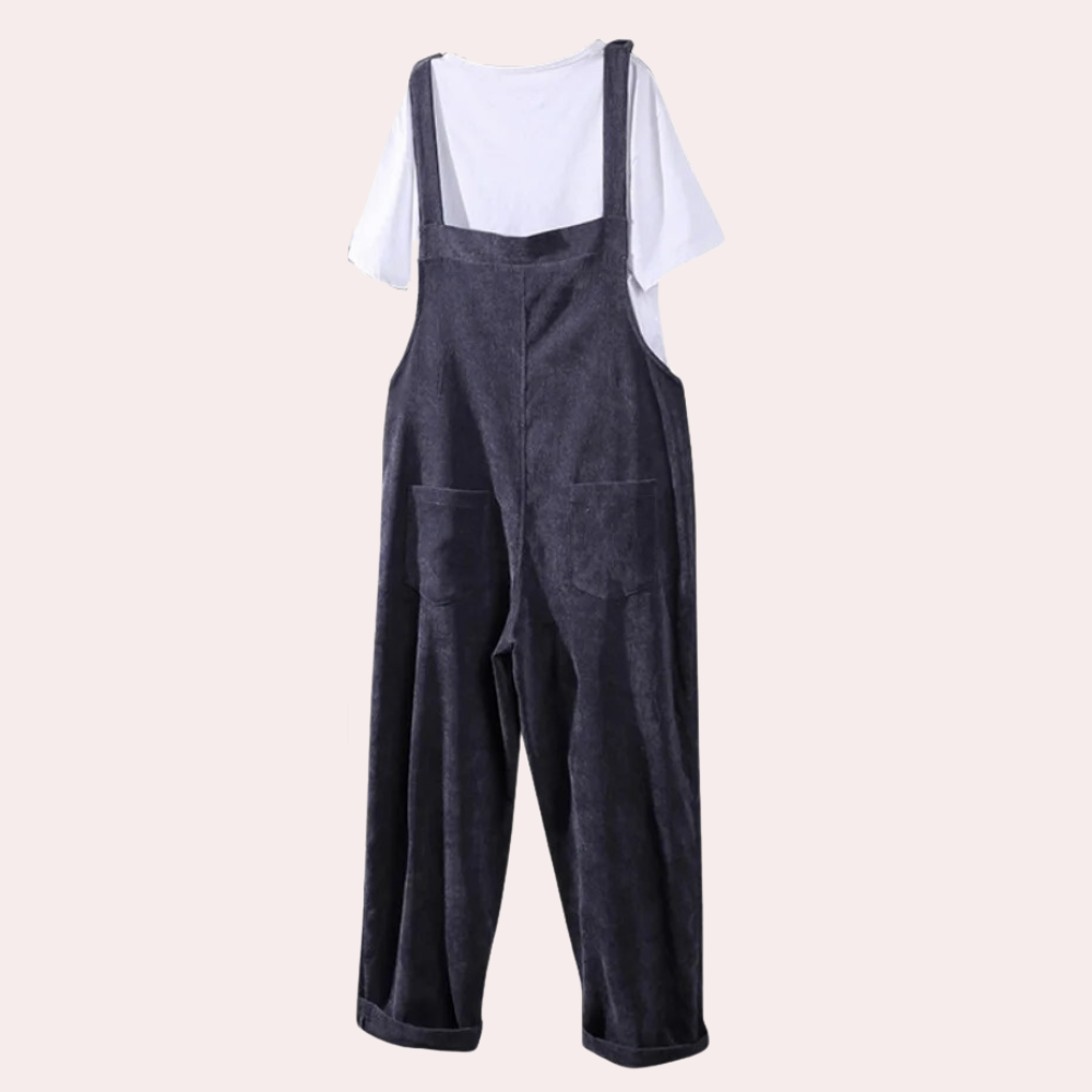 Kvinnors Jumpsuit i Flöjl med Lång Ärmar 2
