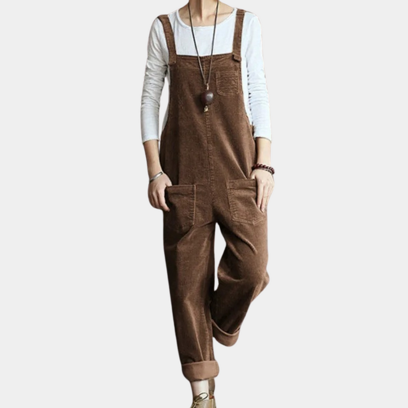 Kvinnors Jumpsuit i Flöjl med Lång Ärmar 5