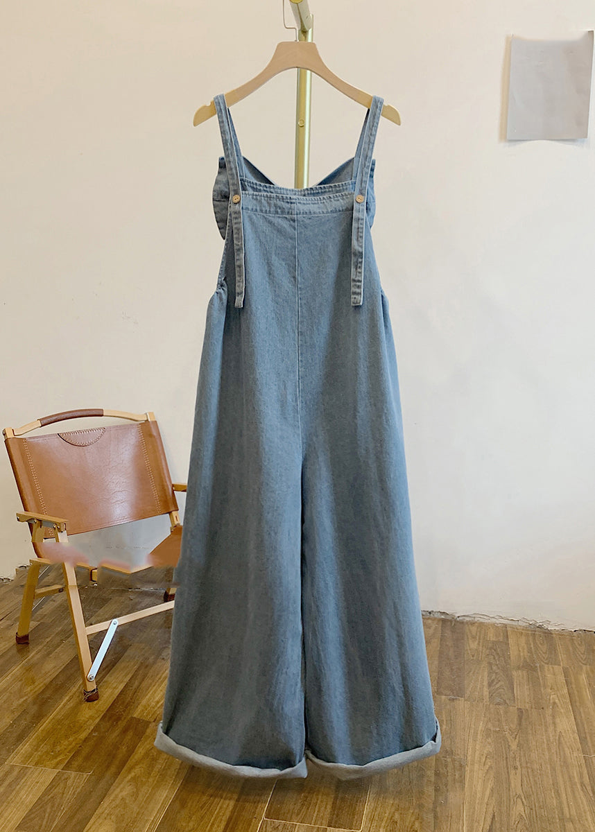 Kvinnors Jumpsuit med Rosett och Patchwork Design 1