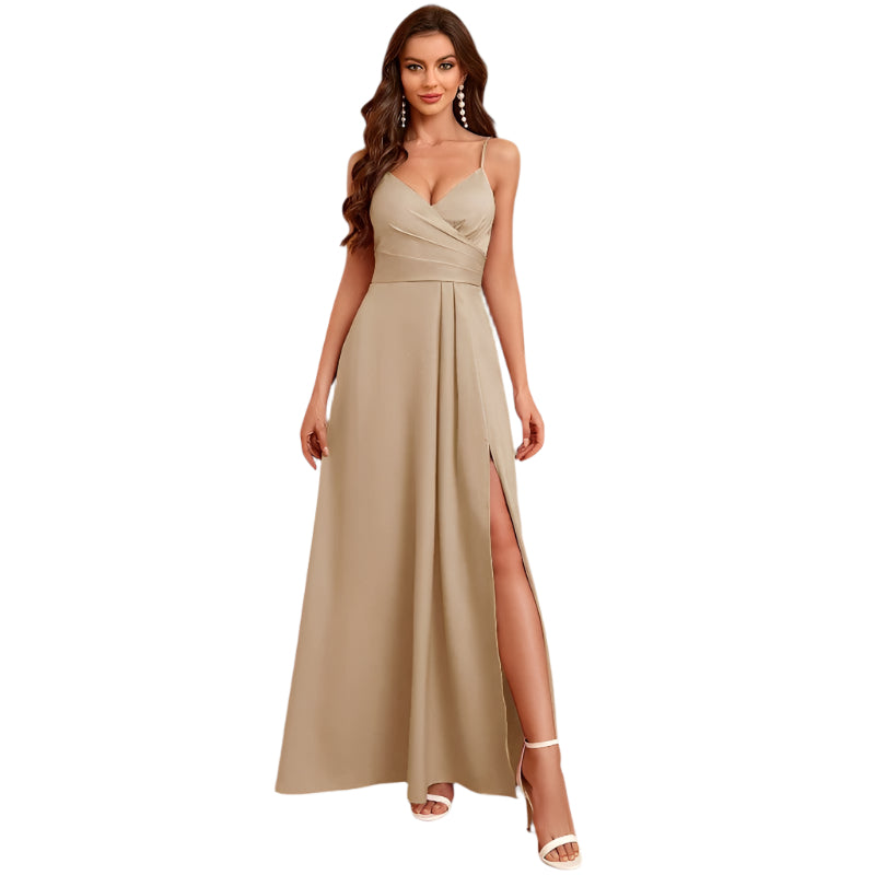 Kvinnors Lång Klänning Bardot Dekolleté Polyester 0