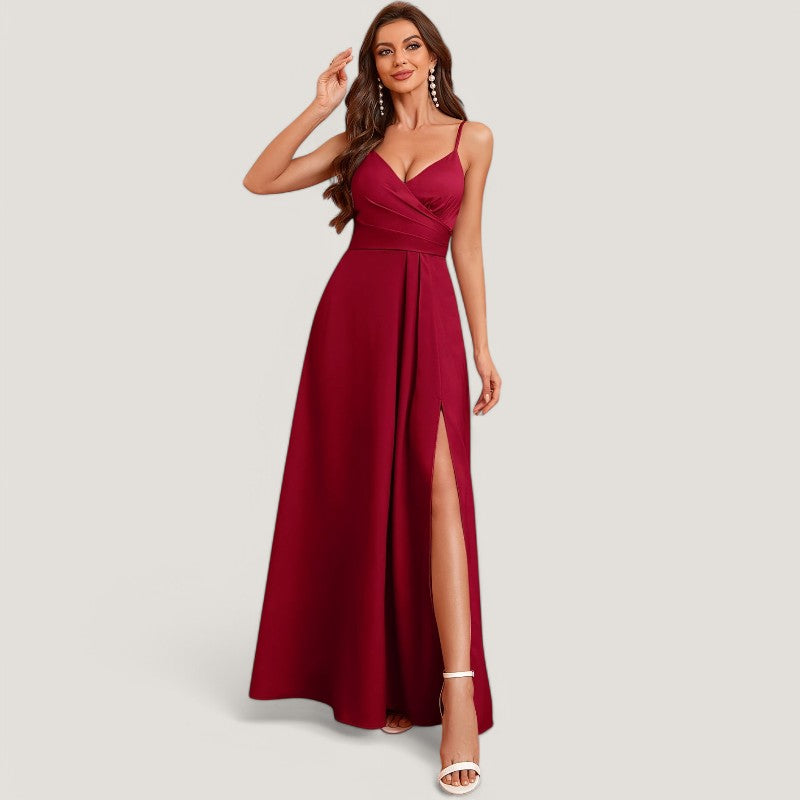 Kvinnors Lång Klänning Bardot Dekolleté Polyester 1
