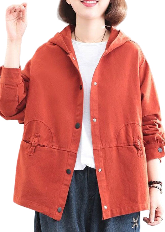 Kvinnors Långärmad Denimjacka med Huva 1