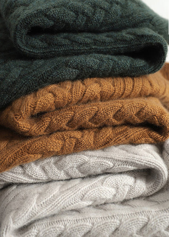 Kvinnors Långärmad Tröja med Stativkrage Tidlös Design 3