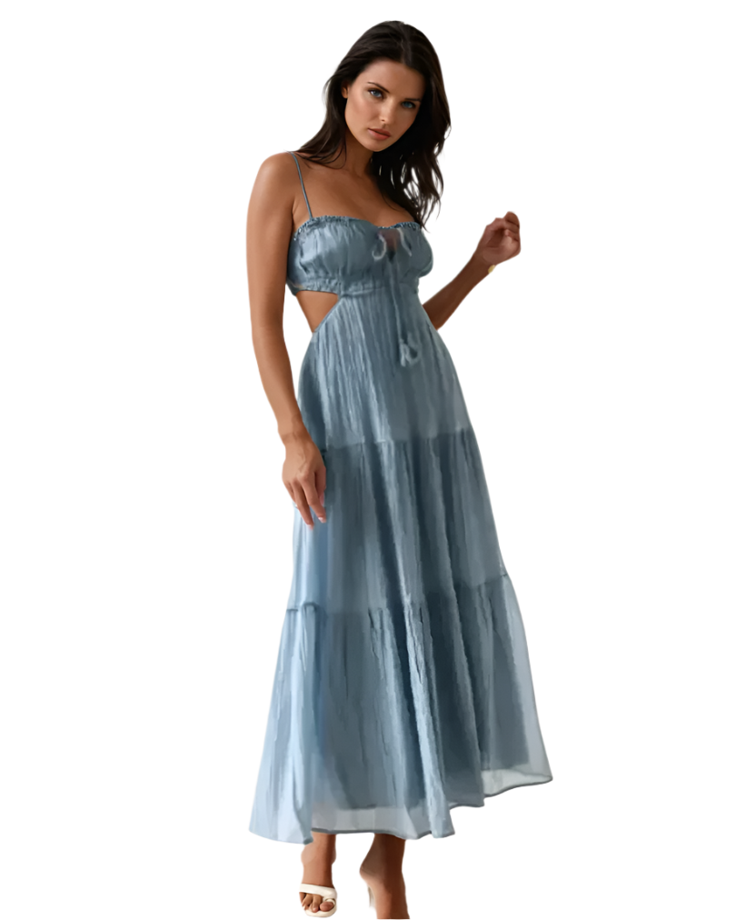 Kvinnors Maxi Klänning Boho Chic Utsvängd 0