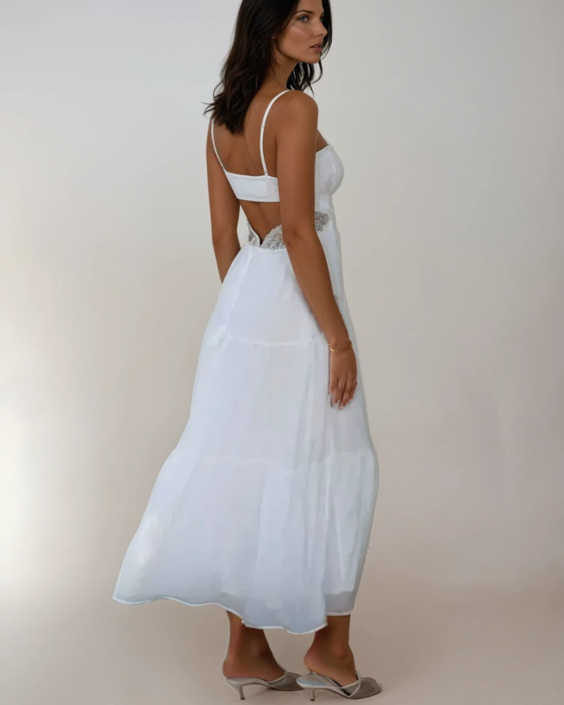 Kvinnors Maxi Klänning Boho Chic Utsvängd 5