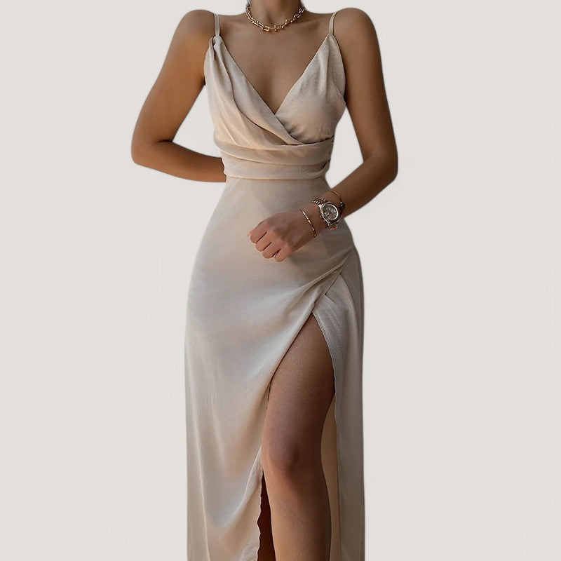 Kvinnors Maxi Klänning Elegant Design 1