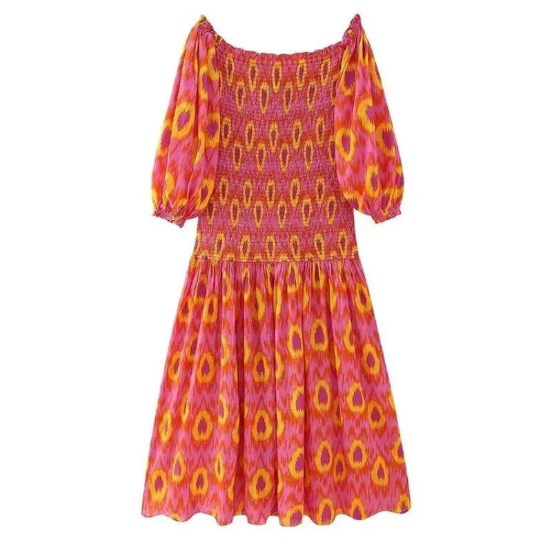 Kvinnors Maxi Klänning Flödande Lätt Tyg 7