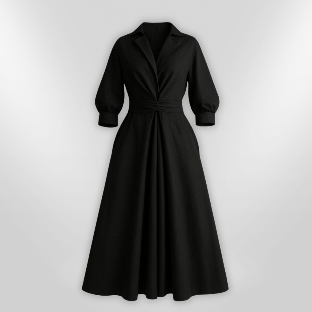 Kvinnors Maxi Klänning Flödande Mjuk Tyg 3