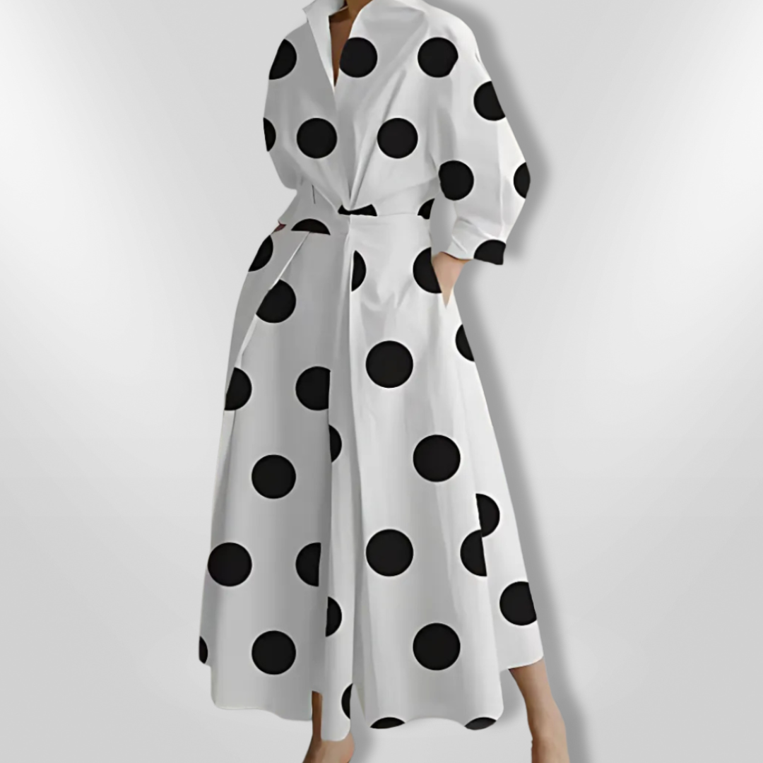 Kvinnors Maxi Klänning Flödande Mjuk Tyg 6