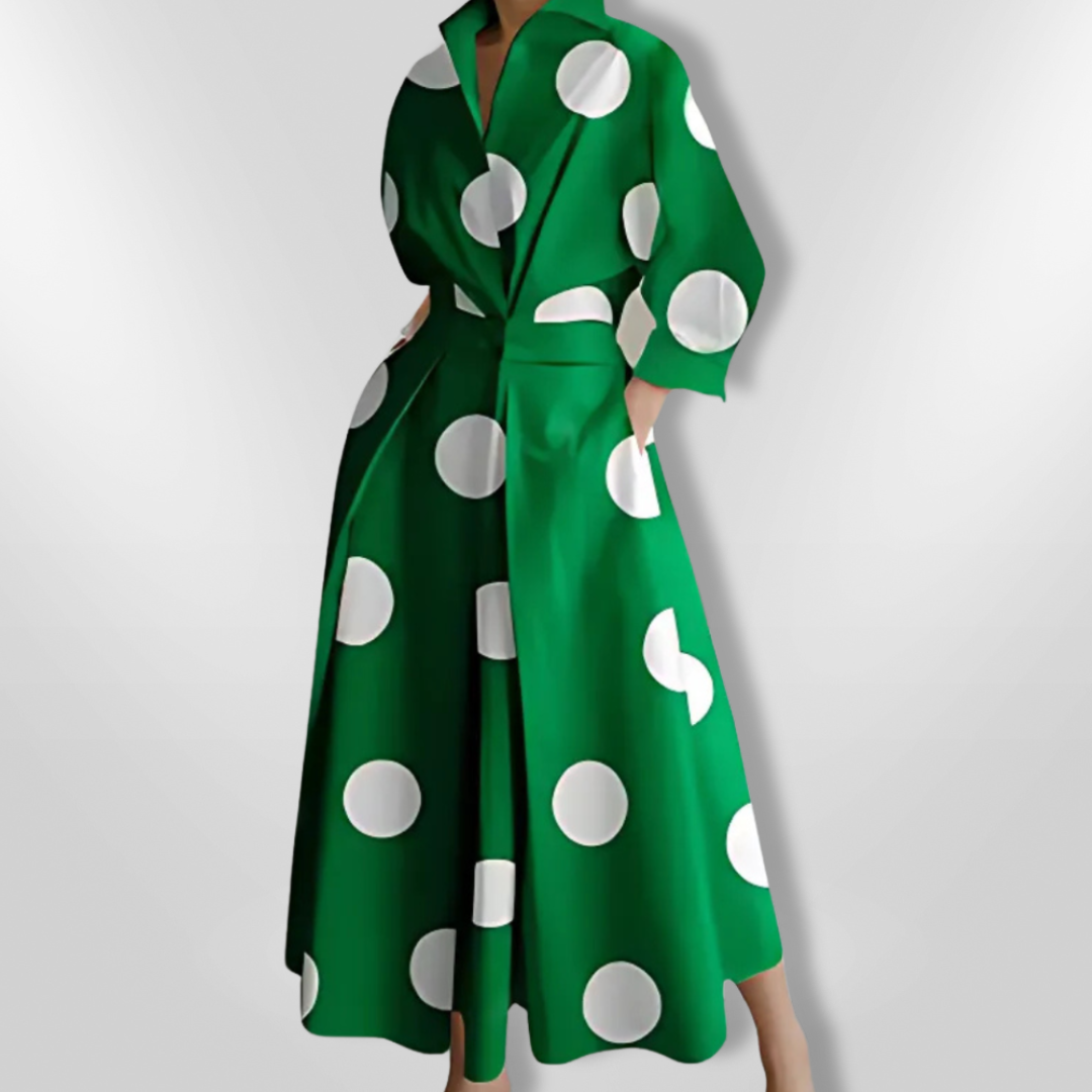 Kvinnors Maxi Klänning Flödande Mjuk Tyg 7