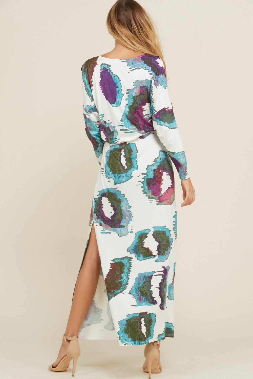 Kvinnors Maxi Klänning Off Shoulder Stretchig Med Fickor 3