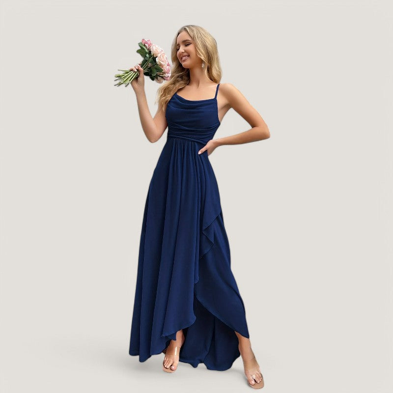 Kvinnors Maxiklänning Chiffon Passform och Flare 9