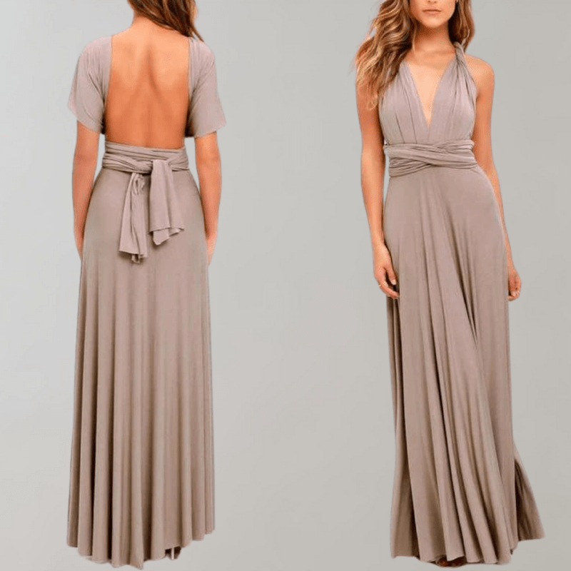 Kvinnors Maxiklänning Draperad Mångsidig 7