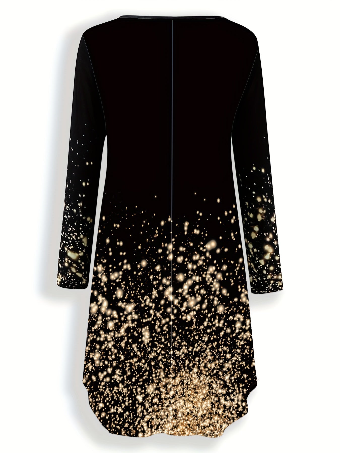 Kvinnors Midi Klänning Flödande Design 5