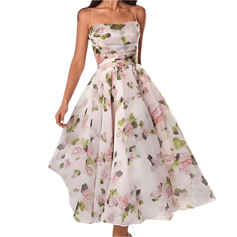 Kvinnors Midiklänning Unik Design 0