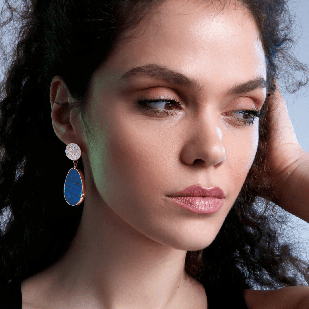 Kvinnors Örhängen i Lapis Lazuli 5