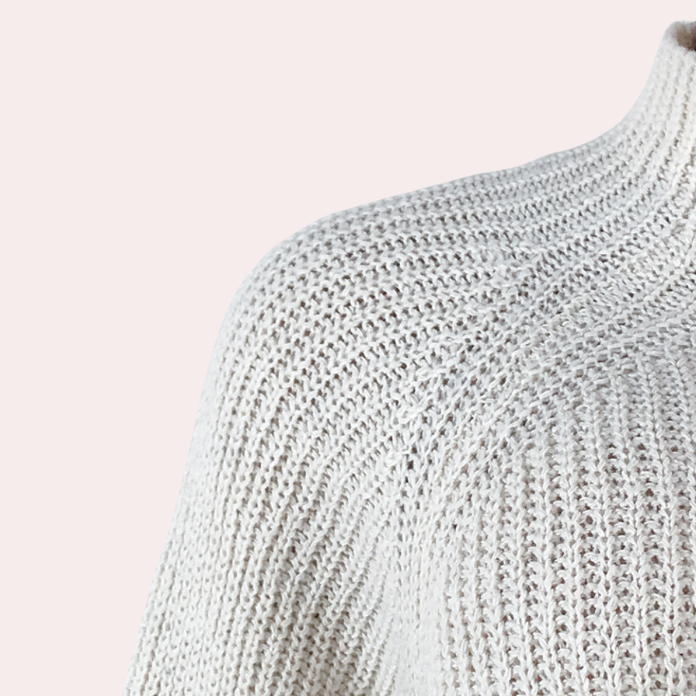 Kvinnors Oversized Stickad Tröja 3