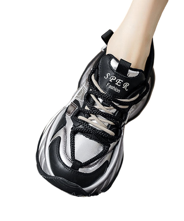 Kvinnors Plattform Skor med Korsremmar Modern Design 2