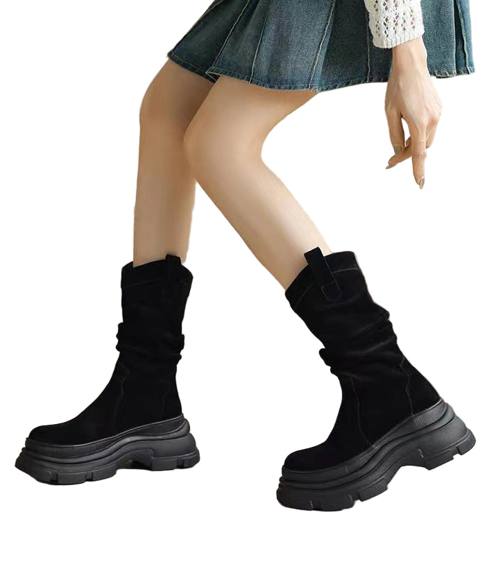 Kvinnors Plattform Stövlar Bekväma Modern Design 1