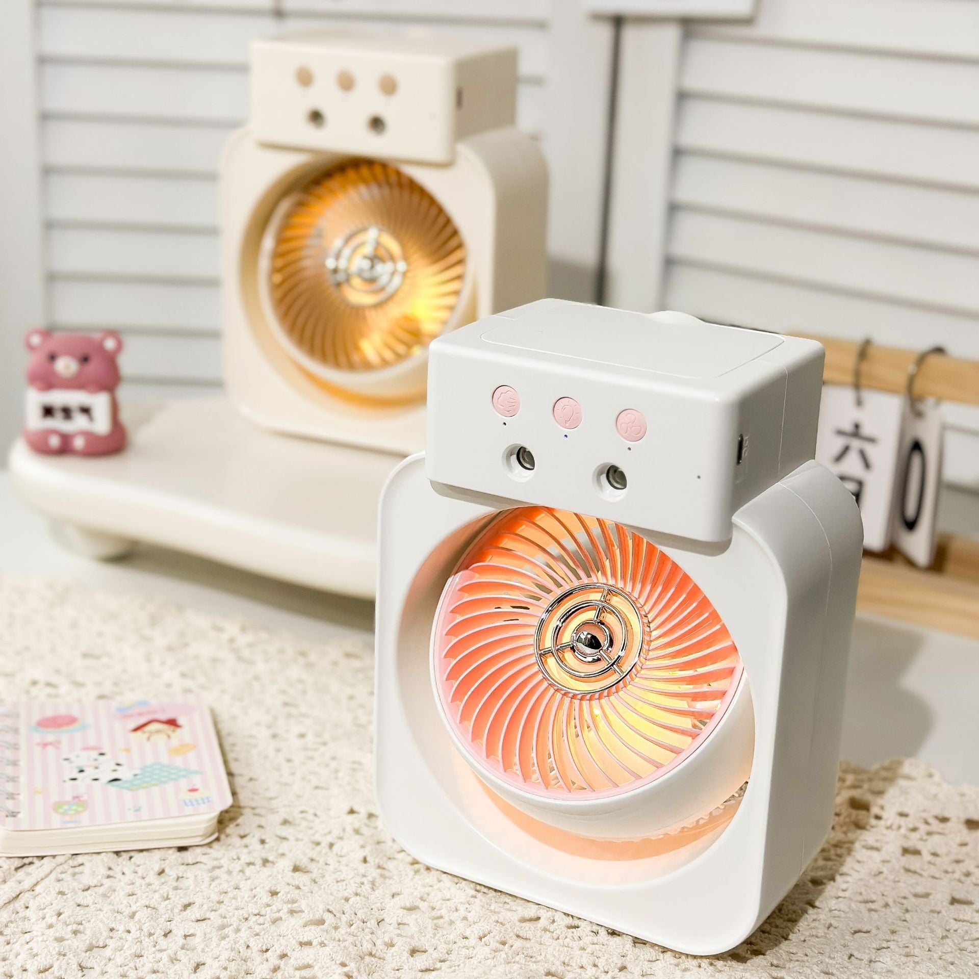 Kvinnors Portabel Minifläkt USB-laddning Kompakt Design 1