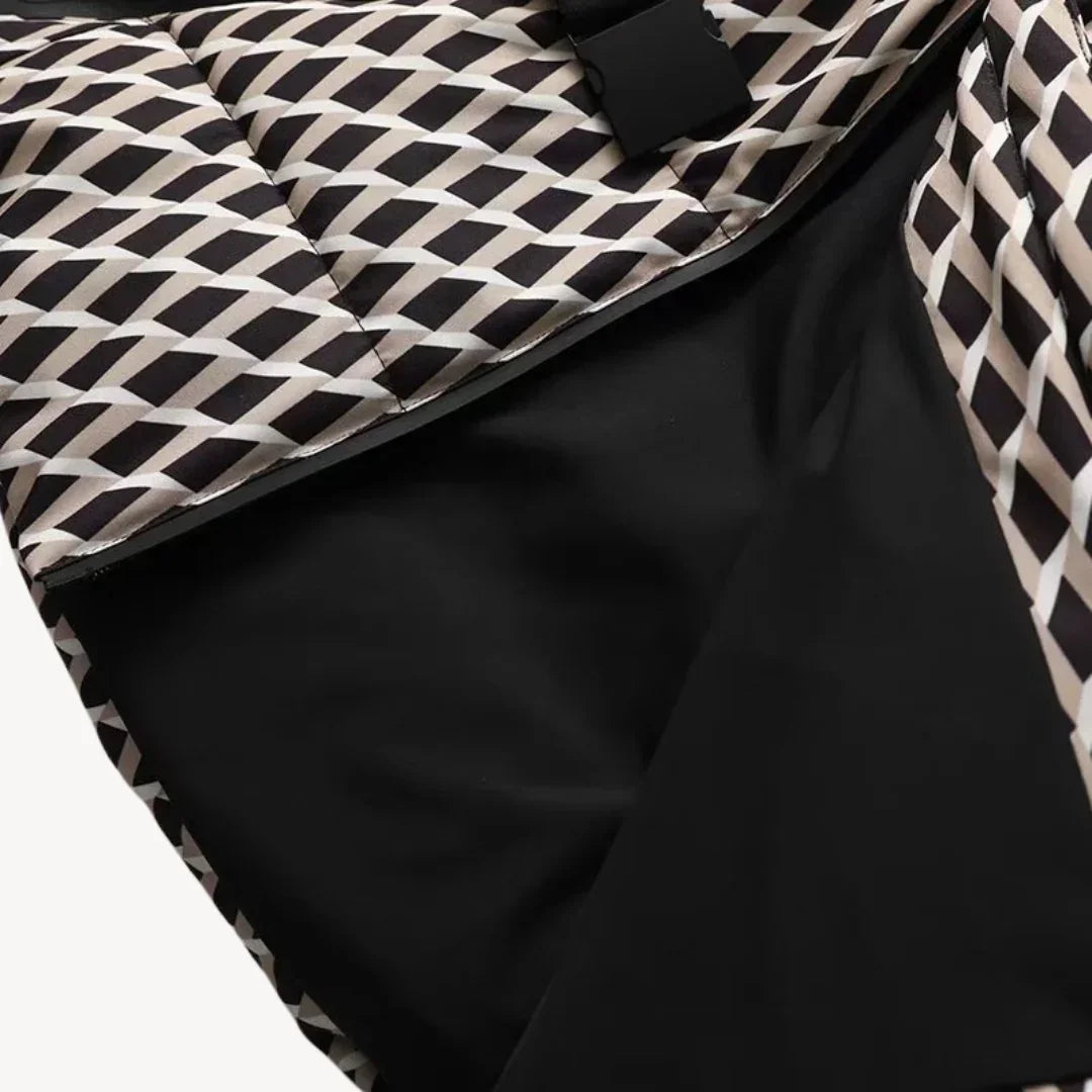 Kvinnors Pufferjacka med Bälte 6