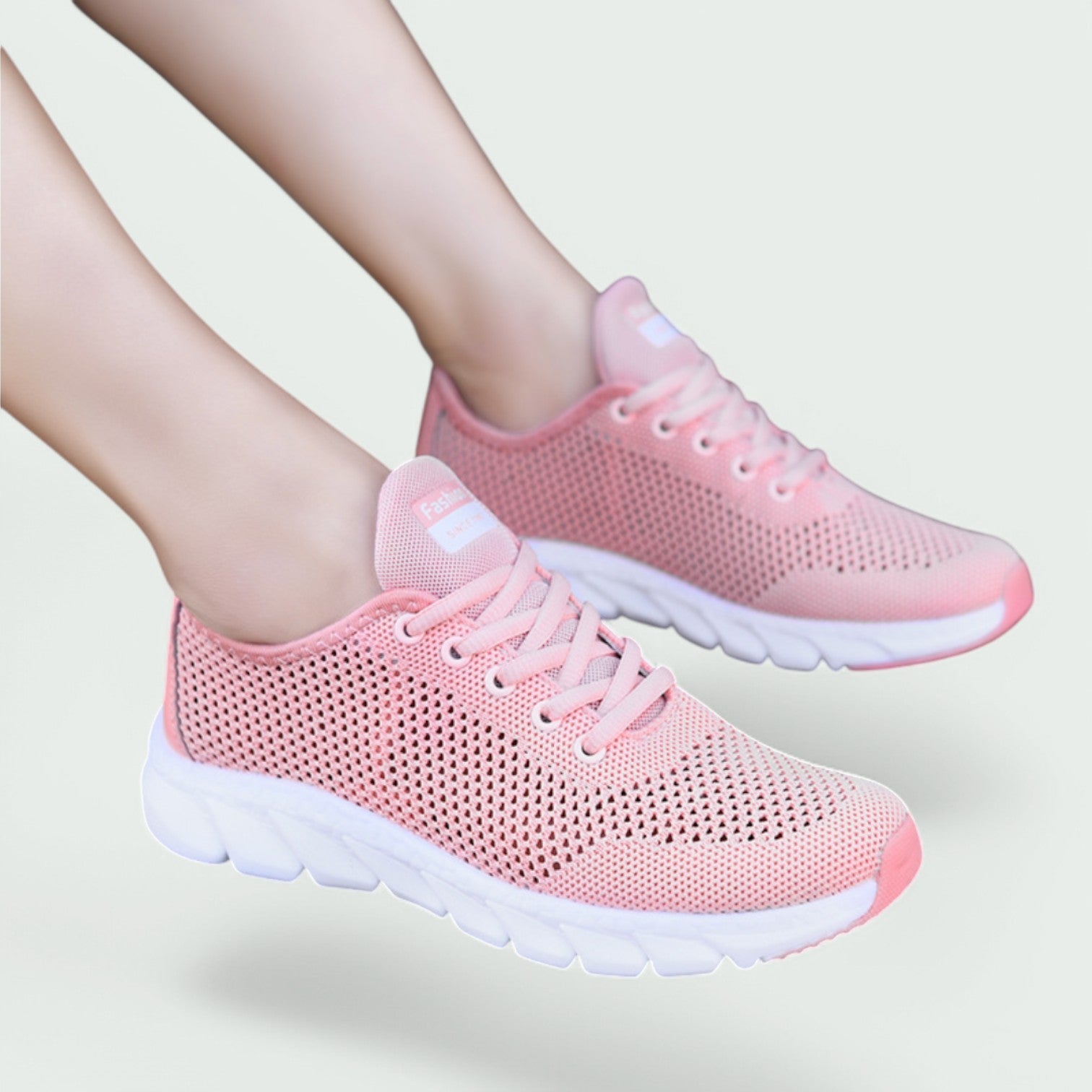 Kvinnors Sneakers Andningsbart Material Ortopedisk Stöd Gummisula 8