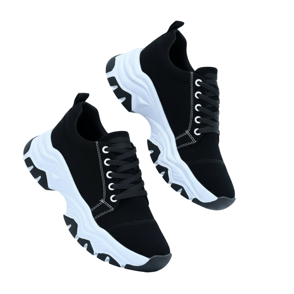 Kvinnors Sport Sneakers Plattform Rund Tå 0