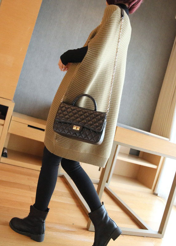 Kvinnors Stickad Väst Patchworkdesign 6