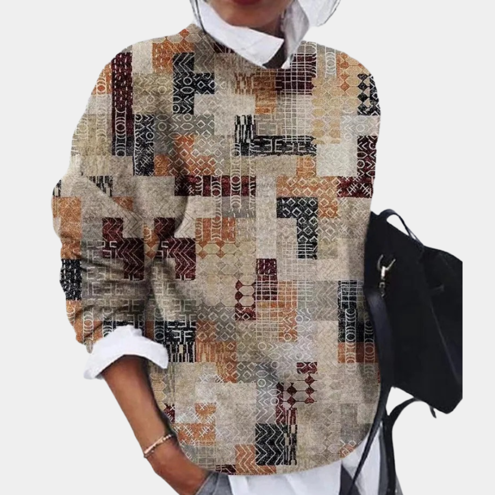 Kvinnors Sweater med Löst Snitt och Elegant Design 3