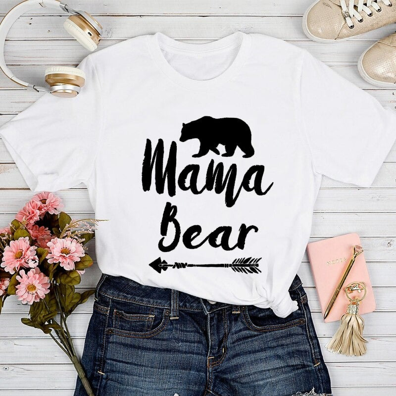 Kvinnors T-shirt Mom Life Trendig 4