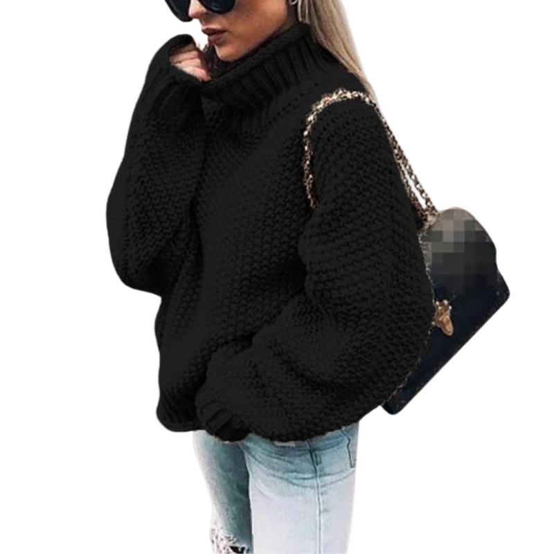 Kvinnors Tjock Sweater Mjuk Bomullskomfort 0