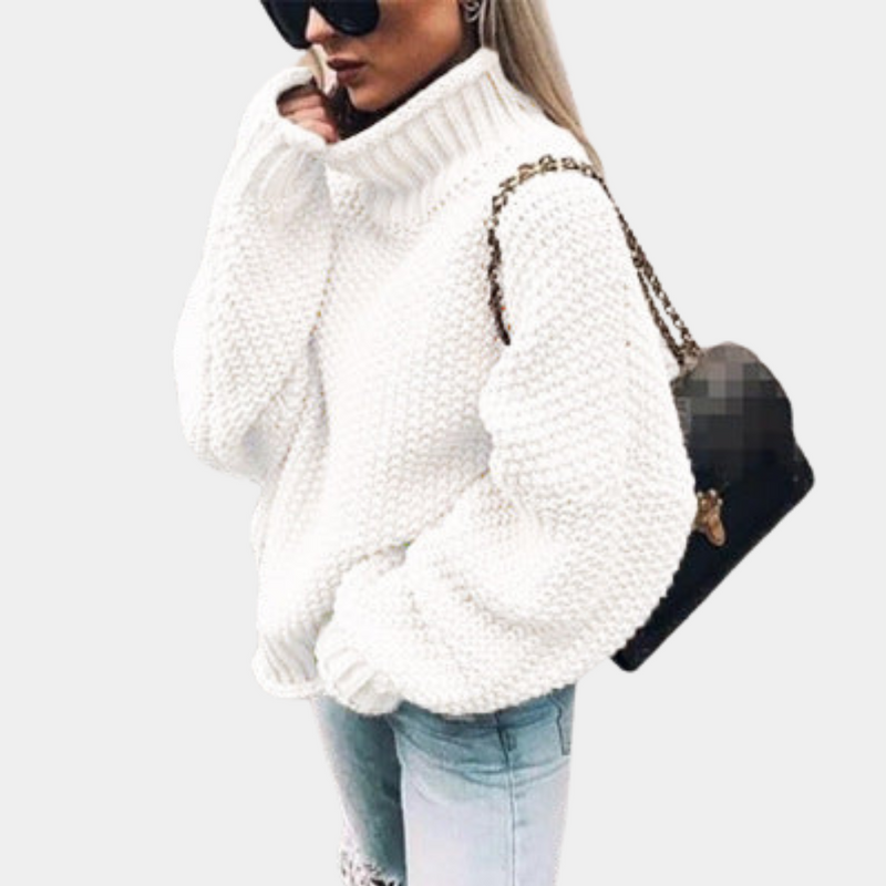 Kvinnors Tjock Sweater Mjuk Bomullskomfort 4