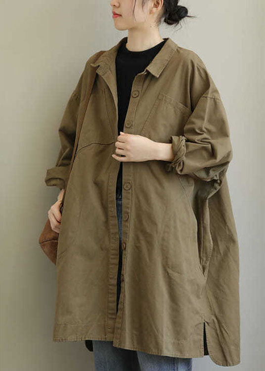 Kvinnors Trench Coat med Peterpan Krage 1
