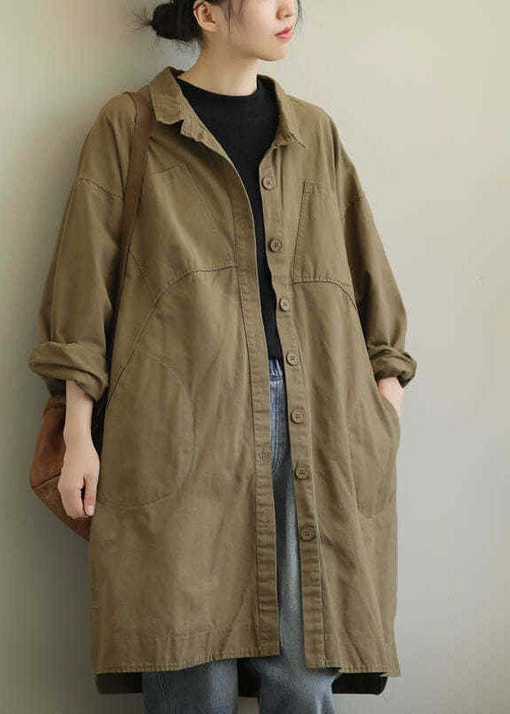Kvinnors Trench Coat med Peterpan Krage 2