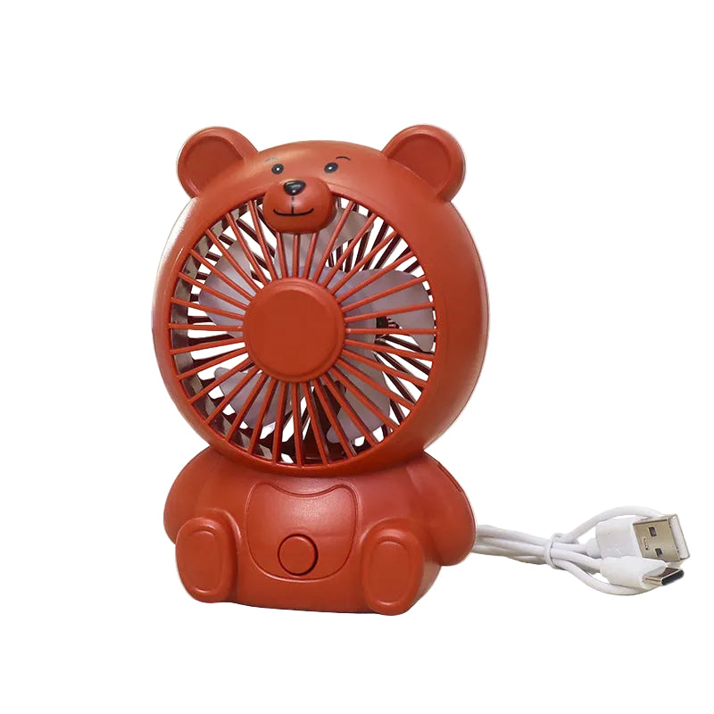 Kvinnors USB-Bordsfläkt i Björndesign Kompakt och Bärbar 0