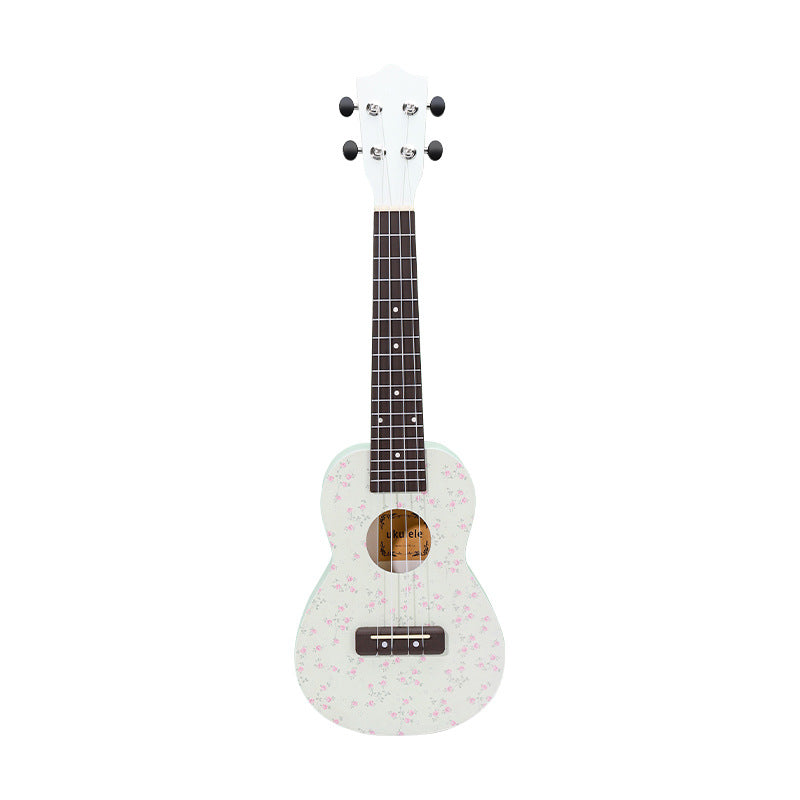 Kvinnors Ukulele Blommönstrad Design 23 Tum 4