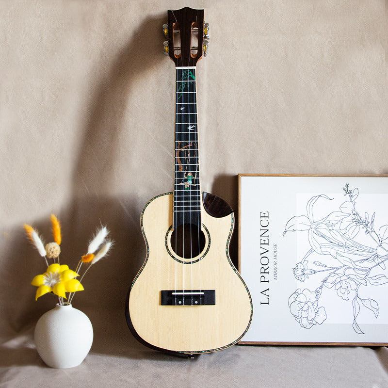 Kvinnors Ukulele Klassisk Design Resevänlig 0