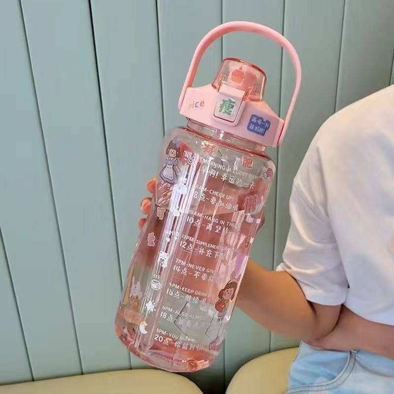 Kvinnors Vattenflaska Med Ergonomiskt Handtag 0
