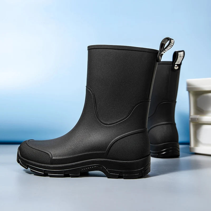 Kvinnors Vattentäta Stövlar Mid-Calf med Halkfri Sula 1