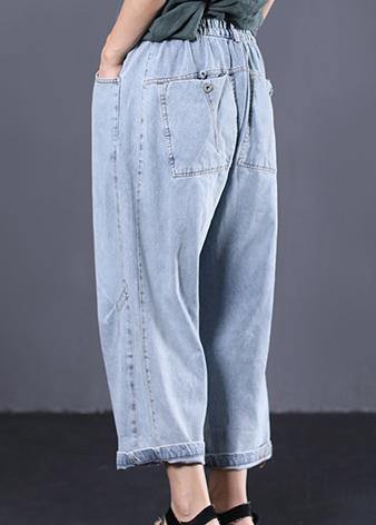 Kvinnors Vintage Jeans Casual Byxor 3