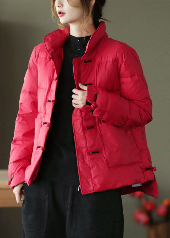 Kvinnors Vintage Vinterdunkappa med Stativkrage 0