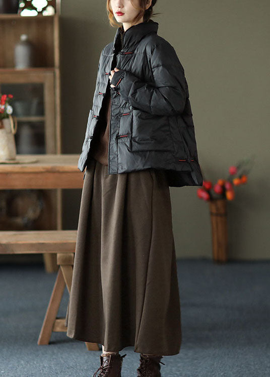 Kvinnors Vintage Vinterdunkappa med Stativkrage 3